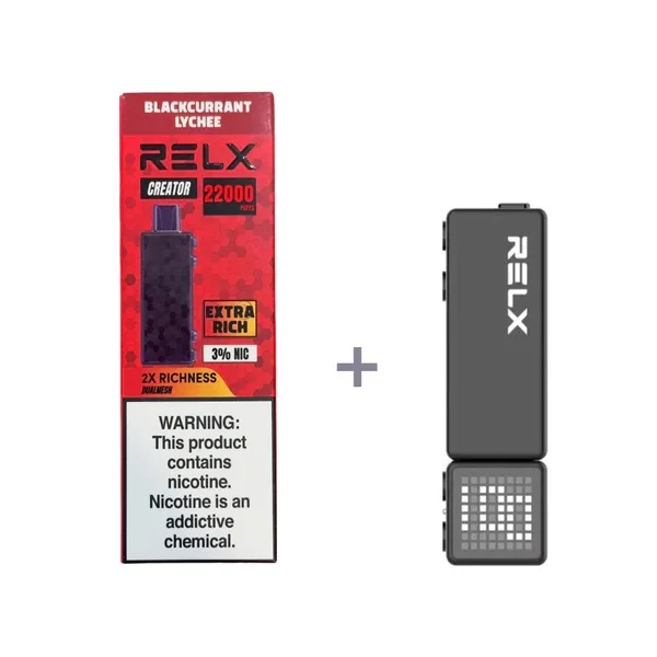 RELX悅刻電子煙積木Greator 抛棄式22000口【主機＋口味】